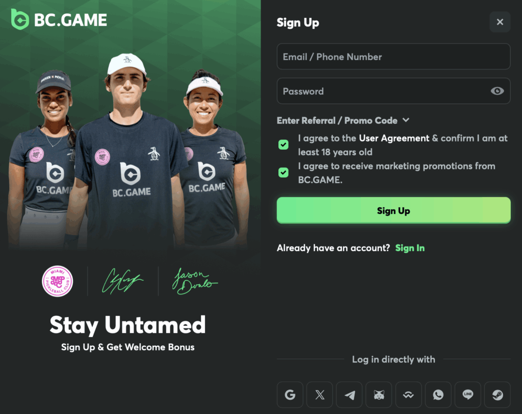 How to Login to BC.Game