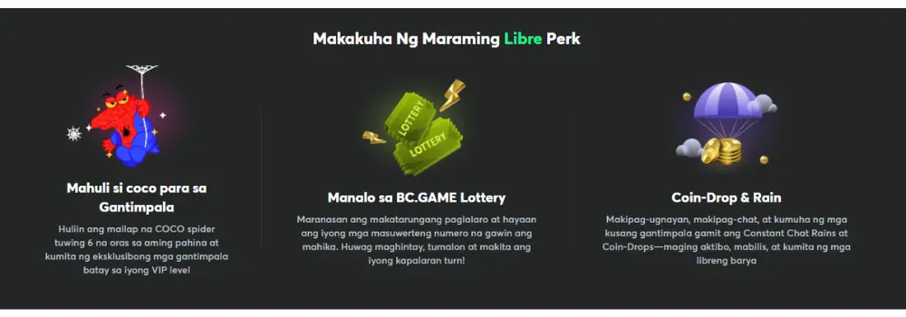 Paano makakuha ng 100 free spins sa BC.Game Philippines